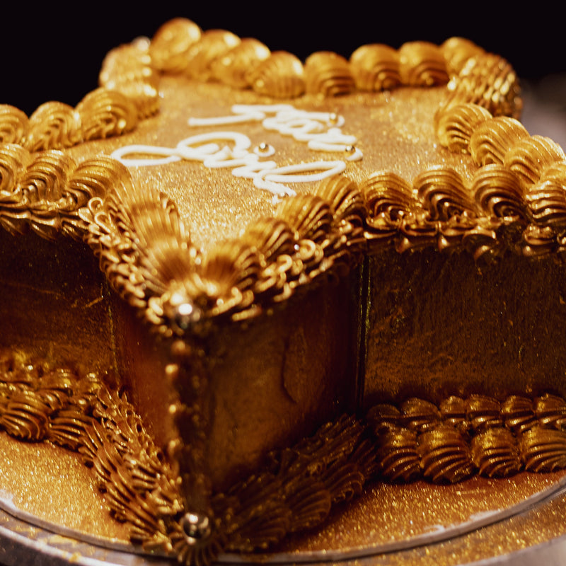 Gold Star Cake