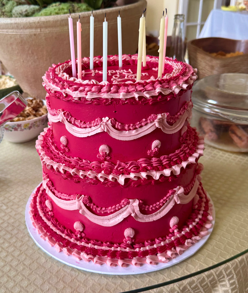 Fuschia Birthday Cake