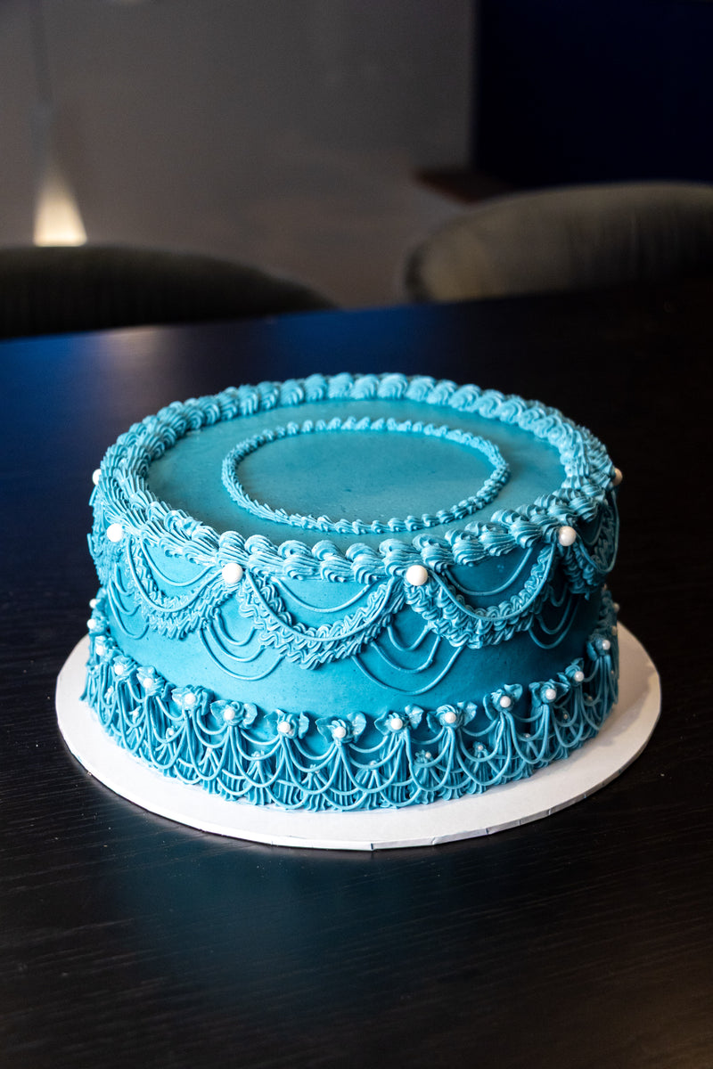 Bright Blue Cake
